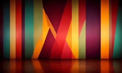 Aufkleber - a vibrant abstract background with vertical stripes in various colors, including red, orange, yellow, green, and blue, creating a dynamic and visually striking composition