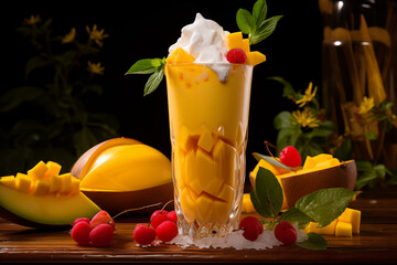 Mango smoothie Refreshing drinks 