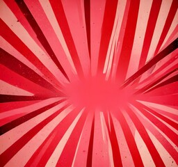Leinwandbilder - a vibrant abstract composition of red and pink lines radiating outwards from a central point, creating a dynamic and energetic visual effect