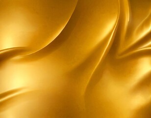 Aufkleber - a close-up view flowing, shiny gold fabric with a smooth, shiny texture The fabric appears to be made shiny, silky material, possibly satin or a similar type of