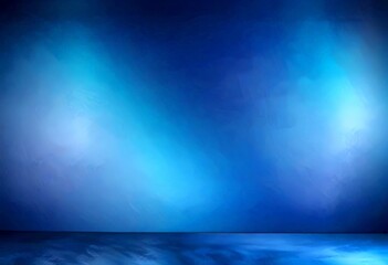 Poster - a serene, abstract blue and white gradient background, with a subtle gradient effect transitioning from deep blue to lighter blue at the edges The