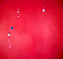 Fototapete - Abstract art with pink and white circles and lines, creating a sense of movement and energy