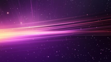 Wall Mural - abstract purple and pink background with light streaks and stars.