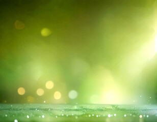 Poster - A blurred green background with a blurred, bokeh-like effect, creating a dreamy, ethereal atmosphere