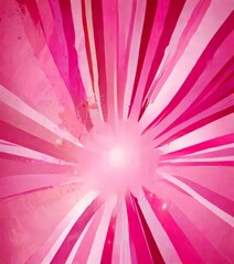 Fototapete - a vibrant abstract background with pink and white stripes radiating outwards from a central point, creating a sense of depth and movement