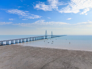 Wall Mural - Cross-sea bridge and natural scenery