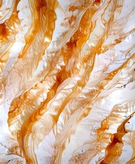 Aufkleber - an abstract representation fluid, swirling pattern of light and dark brown hues, with a sense of movement and dynamism