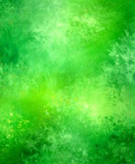 Aufkleber - a textured green background with small orange dots scattered throughout, creating a sense of depth and movement