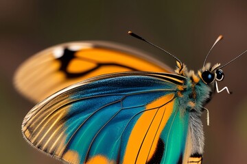 closeup of colorful butterfly