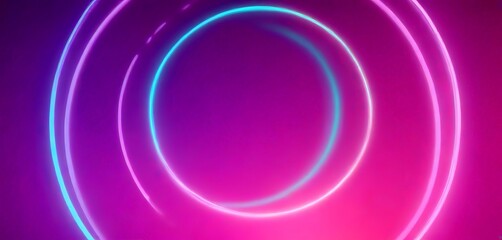 Aufkleber - a circular pattern of neon-colored lines, with a gradient transitioning from a deep purple at the top to a lighter pink at the bottom The lines are arranged in a