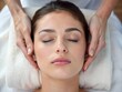© KaroMaeckle - Relaxing Facial Massage Therapy SessionsClose-up images of women receiving soothing facial massage treatments, promoting relaxation and skincare wellness at a spa.