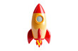 © Worrapol - Ready for Launch: A vibrant, cartoon-style rocket ship, poised for liftoff with a fiery blast, symbolizes ambition, innovation, and the pursuit of dreams.