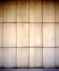 Aufkleber - A grid of gray concrete blocks forms a uniform, textured wall