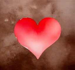 Aufkleber - A pink heart-shaped object is centered against a light gray background