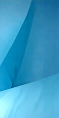 Fototapete - an abstract representation sailboat, with a blue and white color palette The sailboat is depicted as a curved line, with a small red sail at the front,