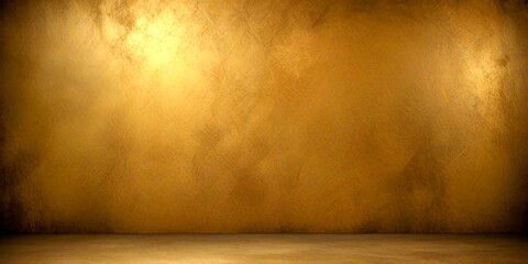 Poster - a textured, golden-brown wall with a flat, empty space in the bottom right corner