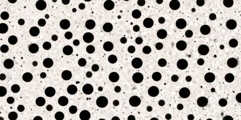 Poster - a close-up view pattern of black dots on a light-colored background