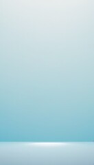 Aufkleber - a serene, minimalist scene with a gradient background transitioning from a light blue at the top to a darker blue at the bottom devoid of