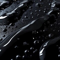 Black solid color rgraphics are vivid and eye-catching.  The solid color area has very few very small bubbles, The whole picture is suitable for business context