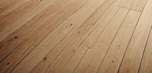 Leinwandbilder - A close-up view of a wooden floor, showcasing the natural grain and texture of the wood.