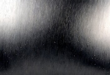 Aufkleber - Raindrops on a glass surface, in a monochromatic gray color scheme, creating a textured and dynamic visual effect
