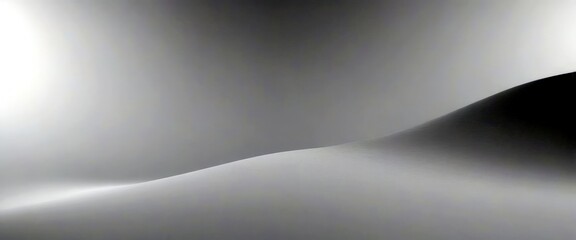 Poster - a minimalist representation wave, with a gradient of gray tones transitioning from a darker shade at the top to a lighter one at the bottom