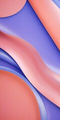 Aufkleber - a vibrant abstract composition of overlapping curved shapes in shades of pink and purple, creating a dynamic and visually striking pattern