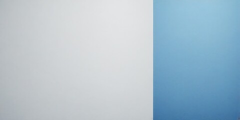 Aufkleber - a minimalist composition with a white background on the left and a blue background on the right, creating a sense of balance and simplicity.