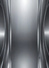 Poster - a metallic surface with a gradient of silver and gray tones, creating a visually striking and abstract background