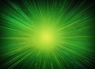 Aufkleber - a vibrant, abstract background with a radiant yellow center surrounded by radiating green and yellow lines, creating a sense of energy and movement
