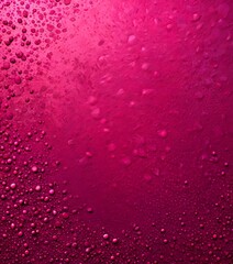 Leinwandbilder - a close-up view textured surface with numerous small, round droplets vibrant pink color, scattered across the frame
