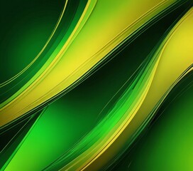 Aufkleber - a vibrant abstract composition of intersecting green and yellow lines, creating a dynamic and visually striking pattern