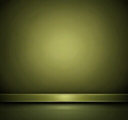 Leinwandbilder - A dark green gradient background with a horizontal line of gold or silver, creating a reflective surface