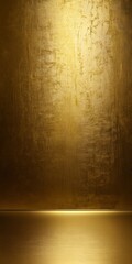 Fototapete - a textured golden background with a smooth, reflective surface at the bottom