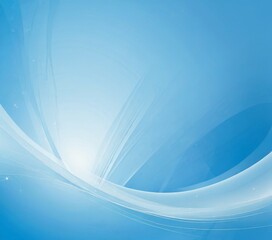 Fototapete - a serene, abstract blue background with a wave-like pattern and a subtle sun-like effect, creating a calming and tranquil atmosphere