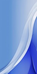 Fototapete - a gradient background transitioning from a deep blue at the top to a lighter shade at the bottom, with a white wave-like pattern on the right side