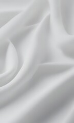 Aufkleber - a close-up view white fabric, possibly silk, with a soft, flowing texture The fabric appears to be slightly wrinkled, adding a sense of movement and softness to