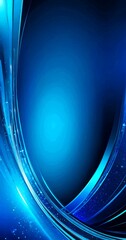 Aufkleber - a gradient background transitioning from a deep blue at the top to a lighter shade at the bottom, with a subtle shimmering effect devoid of any text or