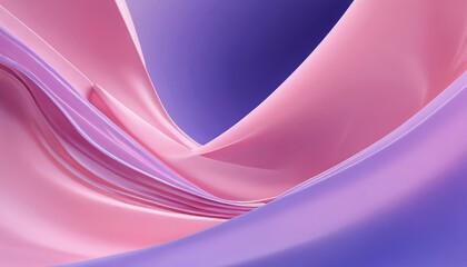 Aufkleber - a dynamic abstract composition of overlapping pink and purple fabric, creating a sense of movement and fluidity.