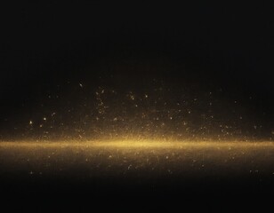 Poster - A black background with a golden glow, creating a shimmering effect