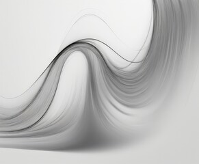 Fototapete - a striking abstract composition of curved lines and swirls in shades of gray, creating a sense of movement and dynamism.