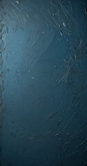 Fototapete - a close-up view textured surface with a dark blue hue, featuring a pattern of small white lines and droplets, creating a sense of depth and movement