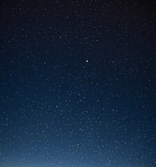 Leinwandbilder - A starry night sky with numerous small white dots representing stars, set against a dark blue background