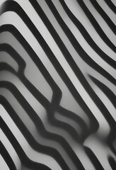 Leinwandbilder - a black and white abstract composition featuring diagonal lines that create a sense of movement and rhythm.