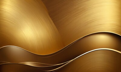 Aufkleber - a golden abstract background with a wave-like pattern, creating a sense of movement and depth
