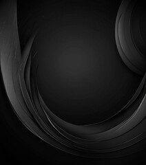 Leinwandbilder - a dark, abstract background with curved lines and a gradient effect, creating a sense of movement and depth