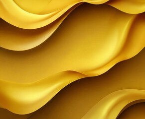 Aufkleber - a dynamic and abstract composition of golden waves and curves, creating a sense of movement and fluidity