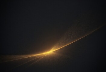 Poster - a dramatic, abstract scene with a dark background and a bright, golden line cutting across it, creating a sense of movement and energy