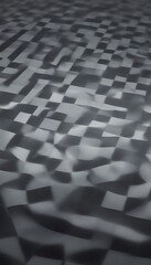 Fototapete - a close-up view textured surface composed of numerous small square tiles arranged in a grid-like pattern The tiles vary in size and color, creating a visually striking