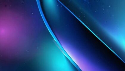 Aufkleber - a gradient background transitioning from deep purple to deep blue, with a subtle gradient of blue and purple hues The background is adorned with small white stars